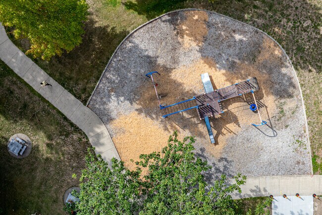 Visitors love to stroll down the large sidewalks at Draper Park in Albany.