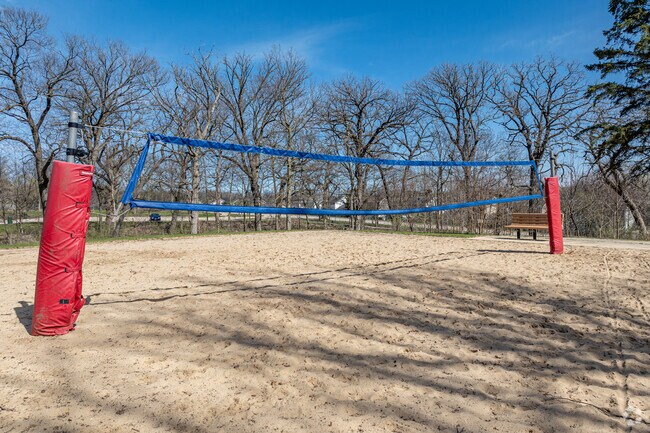 Residents can enjoy a game of pickup sand volleyball at Seager Park.