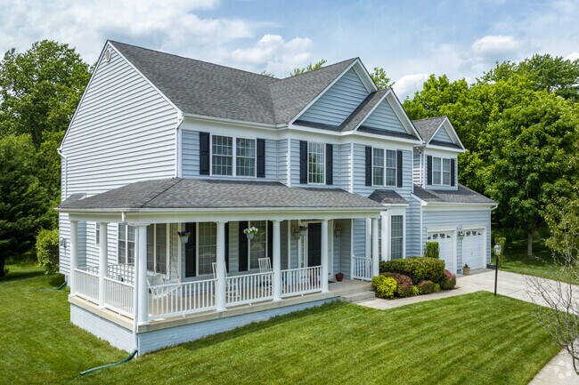 Scaggsville has traditional Colonial stylings with large front porches.