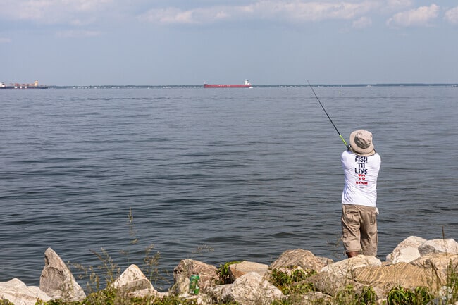 Thomas Point Park is a great place for scenic views and shore fishing.
