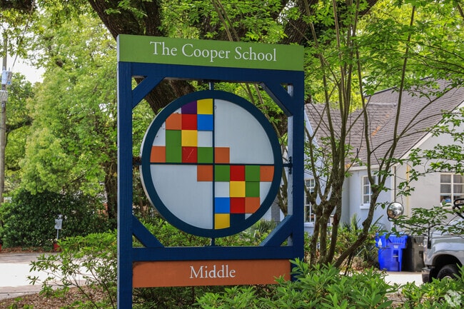 The Cooper School - Middle School Sign