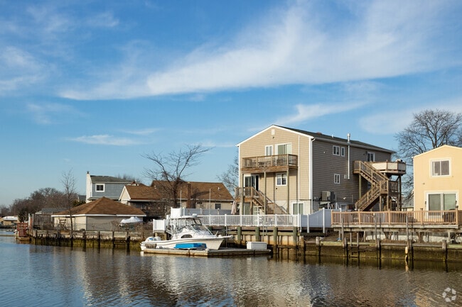 Waterfront homes on canals cn be found all over Bellmore, NY.