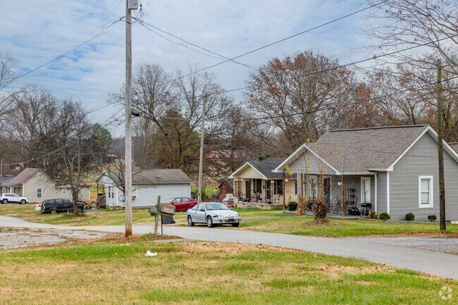 Smaller homes in Adams are located near the City Hall and sit close together.