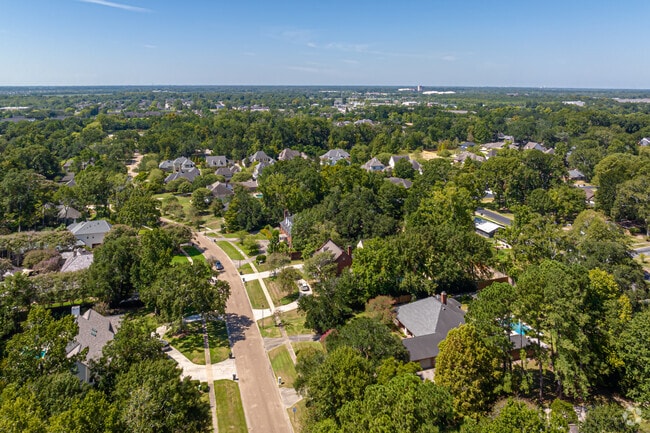While suburban in nature Wildwood is heavily covered in large trees.
