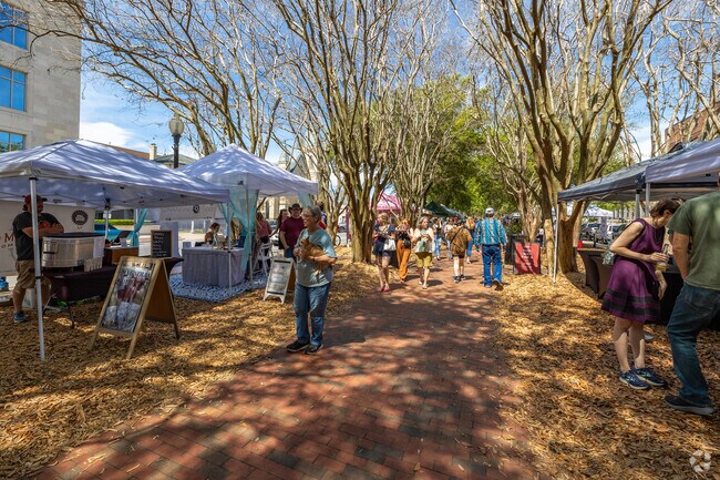 Meet up with friends at the Palafox Market in Pensacola.