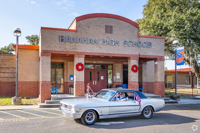 The Hanahan High School is known as the starting point for the annual holiday parade.