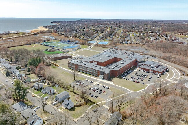 West Haven High School is located in the West Shore neighborhood of West Haven.