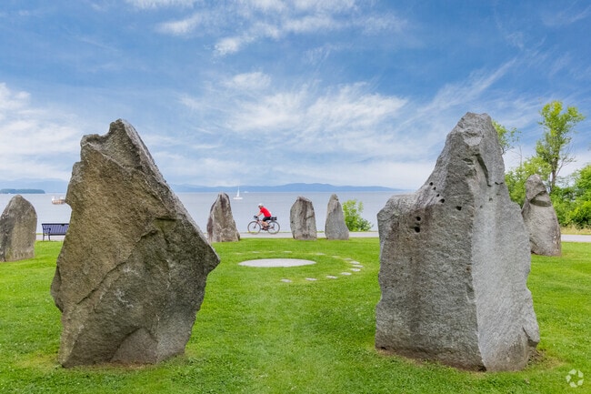 The Earth Clock in Burlington is an educational art installation and serves as a modern compass.