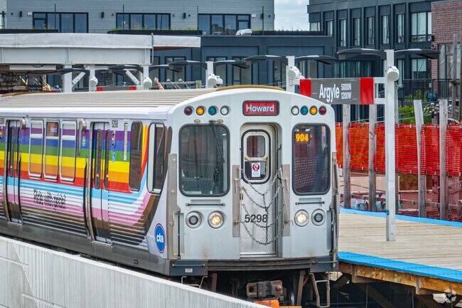 While the Argyle station is under construction a temporary CTA Red Line stop is available.