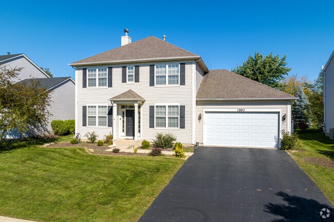 A beautiful Colonial-inspired revival home style, which is popular in Freedom Park.