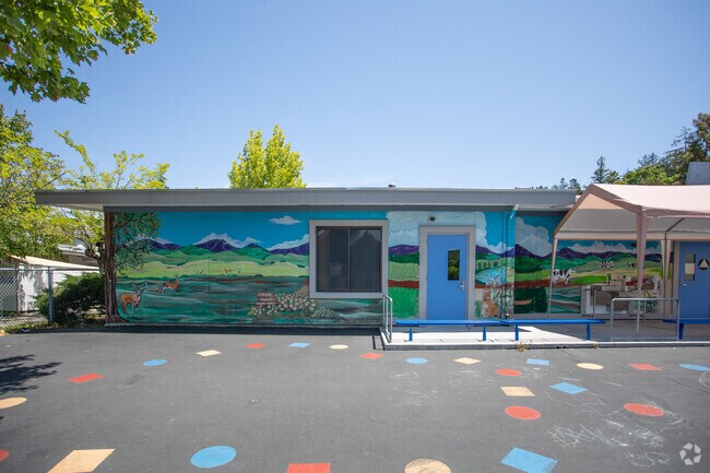 Camino Pablo Elementary is decorated with loots of art by teachers and kids.