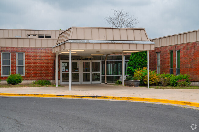 The entrance to Paint Branch Elementary School in College Park.
