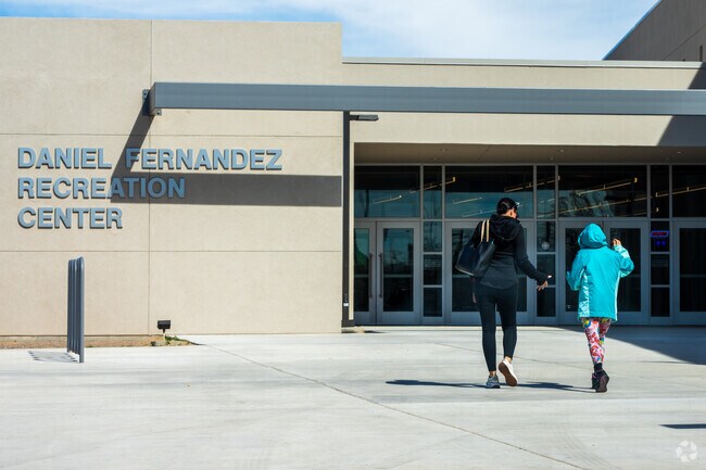 A mother & daughter enjoy the many activities available at the Daniel Fernandez Rec Center.