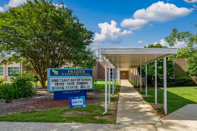 Cyrus P Frazier Elementary School serves over 300 students.