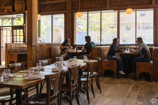 The Monument is a restaurant in the Thompson Square-Bunker Hill area that serves up classics.