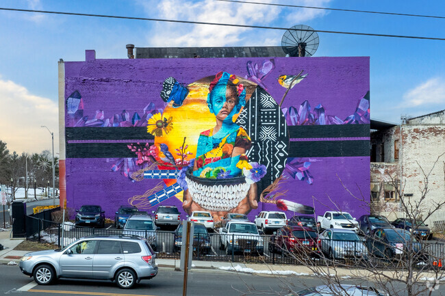 North Bridgeport has beautiful and powerful artwork from local artists around the city.