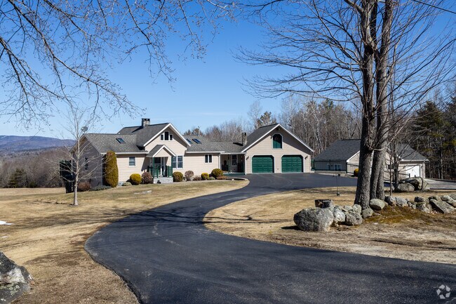 This contemporary home stands out in the countryside of Minot.