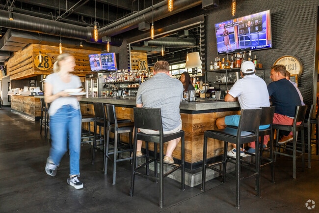 Enjoy a slice and a cold beverage at Pitch Pizzeria near Eldorado Park.