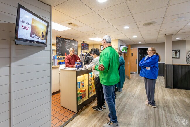 Westwood Plaza Theatre is a unique cinema featuring two screens in Lower Yoder.
