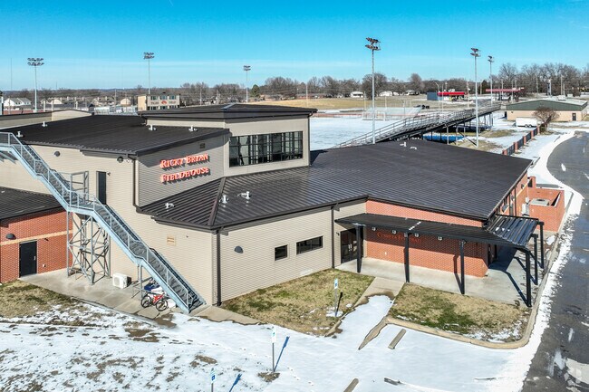 Ricky Bryan Field House provides lockers and a weight room for Coweta Intermediate High School