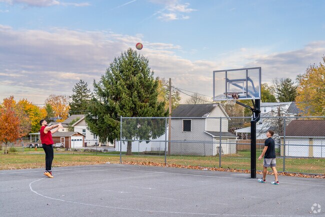 Shoot some hoops on the courts at Macungie Memorial Park.