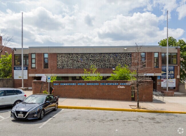 In Patterson Park, Commodore John Rodgers Elementary and Middle School serves Pre-k-8th grade.