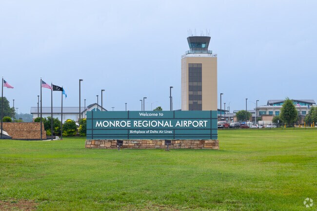 Monroe Regional Airport lies right under Ingleside neighborhood.