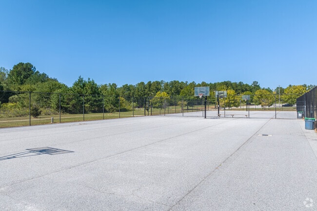 Enjoy a pick-up game of basketball on one of the outdoor courts of Meadowbrook.