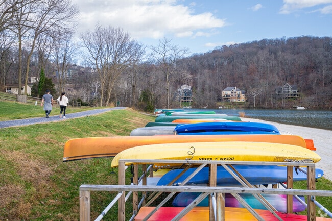 Linganore residents frequent Cold Stream beach for a stroll near the water.