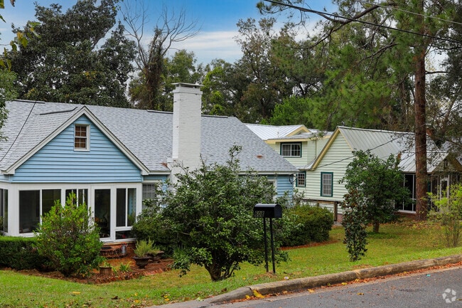 Landscaping in Old Town is natural and serves as a great privacy buffer.