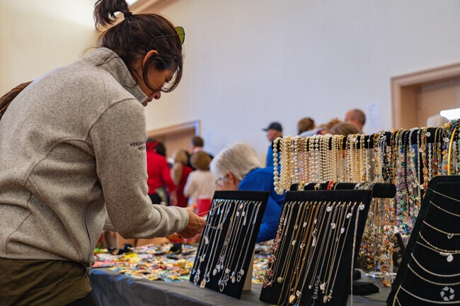 At the Annual Holiday Faire locals shop for fun holiday gifts for their families.