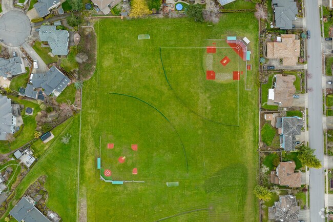 Oppenlander Field provides public access to multiple sports fields in Rosemont Summit.