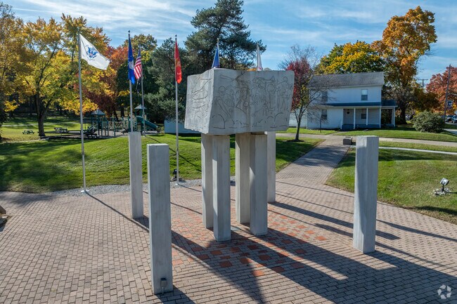 The veterans memorial at Guise Park in Munroe Falls honors those who have served.