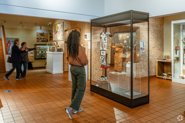 The Mitchell Museum of the American Indian is open Monday through Saturday.