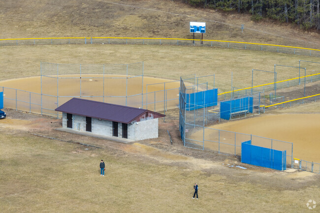 Delong Middle School has two baseball fields on campus.