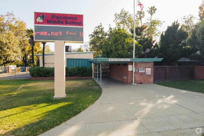 The Pacoima Middle School is a public, accredited school serving grades 6-8 in Pacoima, CA.
