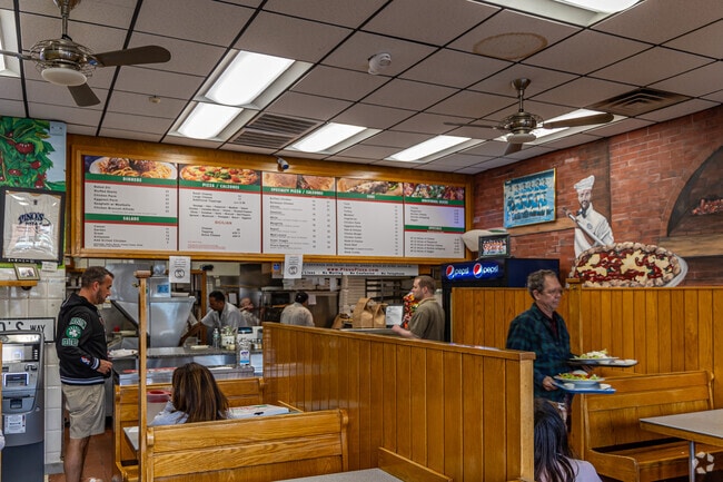 Pino's Pizza is the perfect place to enjoy dinner with the family in Cleveland Circle.