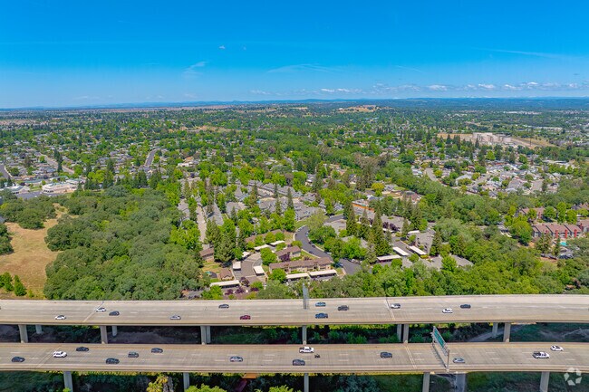 Highway 65 and Interstate 80 intersect at the southeast corner of Sunset Creekside.