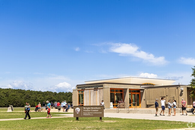 Just minutes from Colington Harbour, the Wright Brothers National Memorial honors the birthplace of aviation.