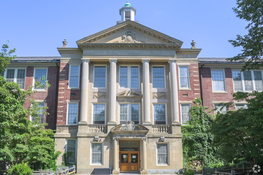 Amos A. Lawrence School is located in the Coolidge Corner neighborhood of Brookline, MA.