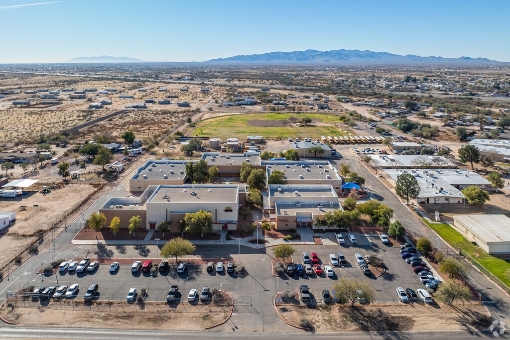 A bird's eye view of Nadaburg Elementary School in Wittman.