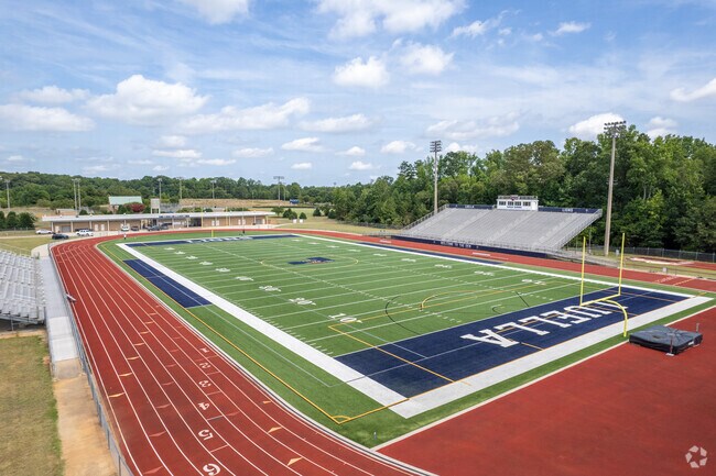 Luella Middle School football players have access to the High School field.