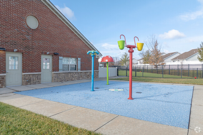 Primrose School of O'fallon at Winghaven has a splash pad for summer fun.