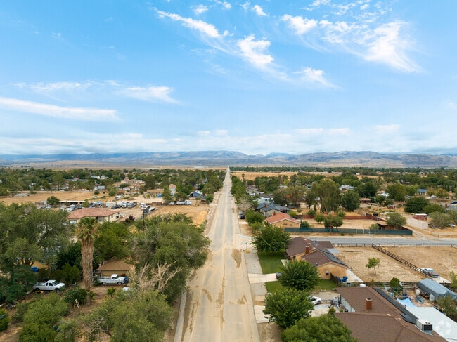 The Sierra Pelona Mountains loom large in the distance of Littlerock.