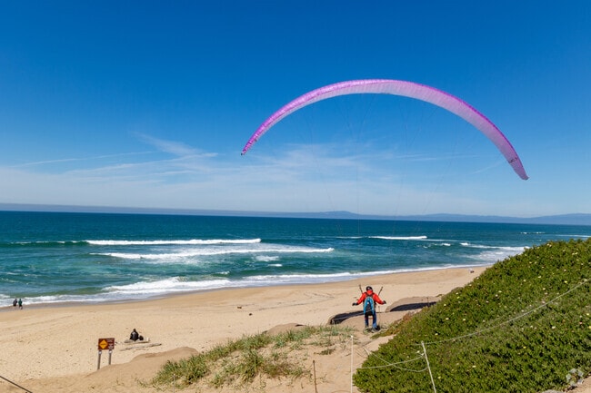 Fort Ord Sand Dunes in Marina offers thrilling paragliding over scenic coastlines.