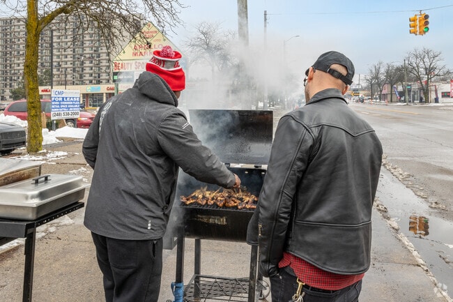Grab some freshly smoked wings in Evergreen-Outer Drive.