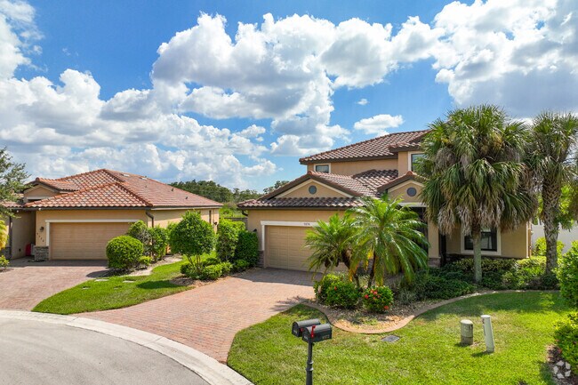 Mediterranean style single family homes in The Forum neighborhood.