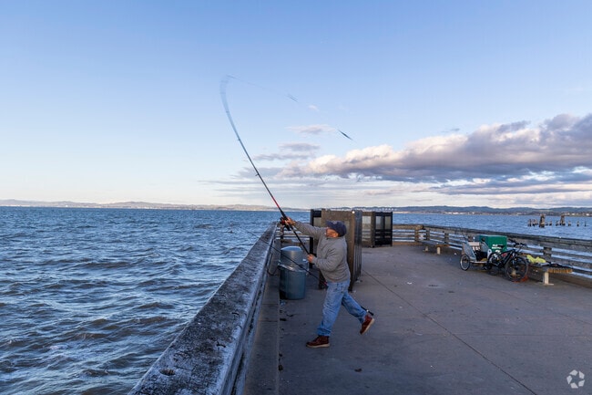 Hilltop/Montalvin's Point Pinole Park has a popular fishing pier that's busy year-round.