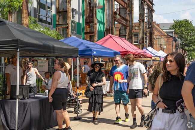 Meet up with friends and shop at the Lawrenceville Farmers Market.