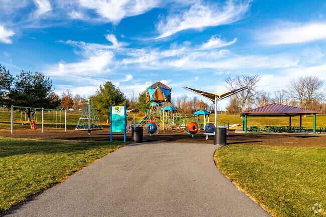 Adventure awaits at the playground in Watkins Park.